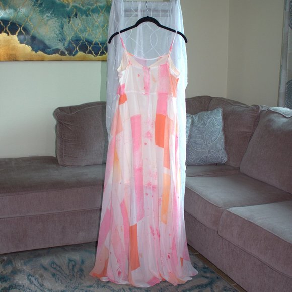 Bundle ⚡️2/$25 Cato Multi Colored Dress | Sheer Sun Dress W/ Lining - Picture 2 of 6